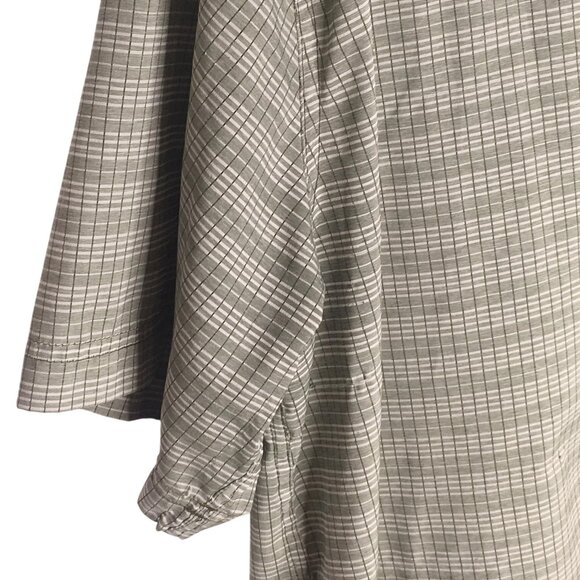 5.11 Tactical Shirt Mens Extra Large Gray Plaid Short Sleeve Button Up Outdoor - Picture 8 of 13